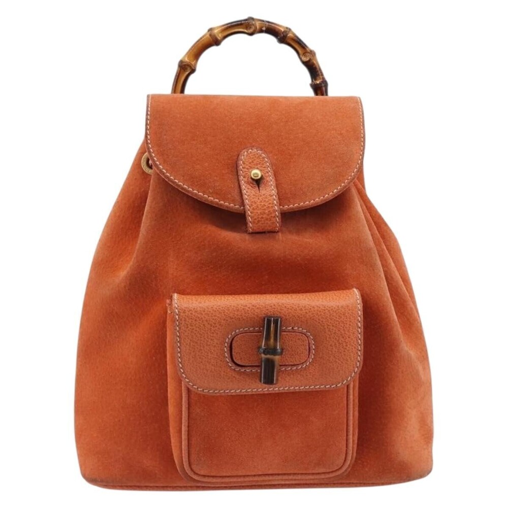 Gucci Vintage Bamboo Suede Mini